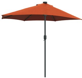 Guarda-sol de Jardim Terracota 294 x 150 x 223 cm tecido