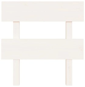 Cabeceira de cama 103,5x3x81 cm pinho maciço branco