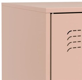 Aparador 67x39x83 cm aço rosa