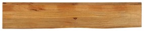 vidaXL Tampo de mesa c/ borda viva 140x20x3,8 cm mangueira maciça