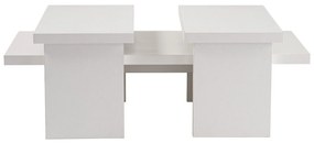 Mesa de Centro "Sanctuary" – Branco, 110x45x41,5 cm, Design Acolhedor