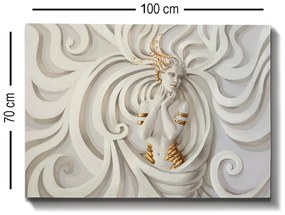 Pintura Decorativa em Tela 160831052 – Multicolor – 70 x 100 cm