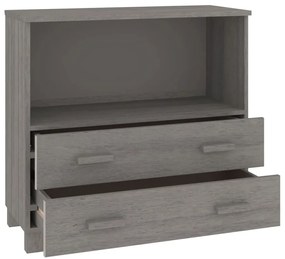 Aparador HAMAR 85x35x80 cm pinho maciço cinza-claro
