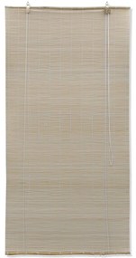 Estores de rolo em bambu natural 2 pcs 120x160 cm