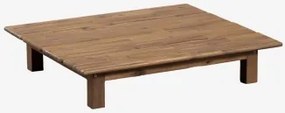 Mesa De Centro Retangular Para Jardim 85x75 Cm Em Madeira De Acácia Brina Castanho Acácia - Sklum