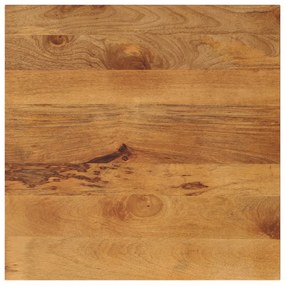 vidaXL Tampo de mesa quadrado 70x70x3,8 cm mangueira maciça