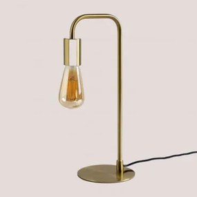 Candeeiro De Mesa Em Ferro Sarlot Dourado - Sklum