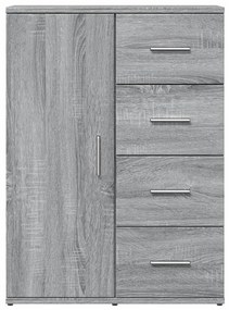 Aparadores 2 pcs 59x39x80 cm derivados madeira cinzento sonoma