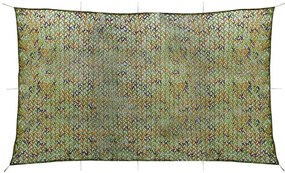 vidaXL Rede de camuflagem com saco de transporte, 3 x 5 m