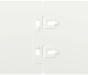 Orlas de relva 10 pcs branco 10x103 cm aço laminado a frio
