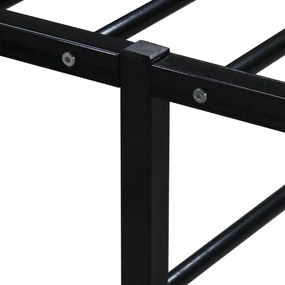 Estrutura de cama 160x200 cm metal preto