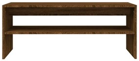 Mesa de centro 100x40x40 cm derivados madeira carvalho castanho