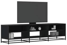 vidaXL Móvel de TV 180x40x46 cm derivados de madeira preto