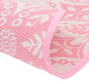 Tapete de exterior Ø160 cm ARAKIL PP Rosa