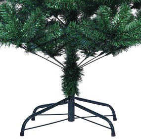 Árvore Natal artificial c/ pontas iridescentes 210 cm PVC verde