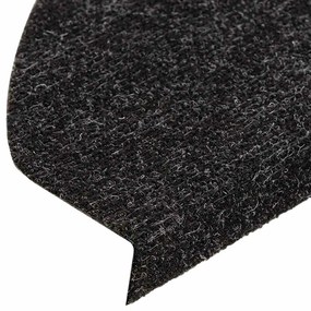 Tapetes de escada adesivos 30 pcs 65x22,5x3,5 cm antracite