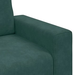 Poltrona 60 cm veludo verde-escuro