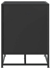 Banco para calçado 100x40x53,5 cm madeira e metal preto