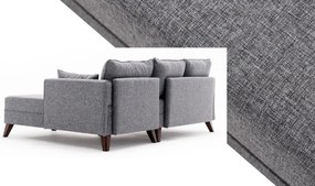 Sofá-Cama de Canto Bella – Cinzento – 205 x 85 x 140 cm