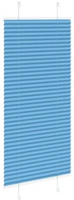 Plissado Cego Azul 55x150 cm Largura Tecido 54,4 cm Poliéster