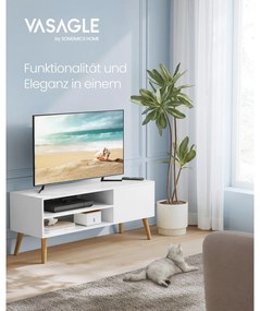 Móvel para televisão com 1 porta 40 x 120 x 49 cm branco