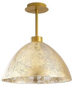 Candeeiro de Teto Bergama – Dourado – Diâmetro 34 cm, Altura 37 cm