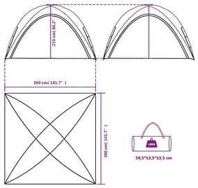 Tenda de festas impermeável verde