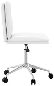 Cadeiras de jantar 4 pcs couro artificial branco