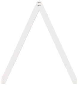 Telhado de cama infantil 209x85,5x88 cm pinho maciço branco