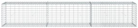 Cesto gabião com cobertura 300x50x50 cm ferro galvanizado