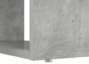 Secretária com Armazenamento Cinzento de Concreto 113x54x120 cm Madeir