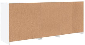Aparador com luzes LED 162x37x67 cm branco