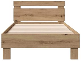 Cama de Madeira Carvalho Artisan da , 90 x 190 cm, Feita de Madeira de
