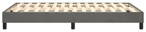 Estrutura de cama sem colchão 120x200 cm veludo cinzento-escuro