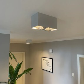 Foco de design branco retangular 2 luzes - Box