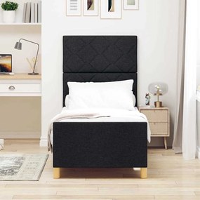 Cama vidaXL Preta 80x200 cm em Tecido