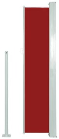 Toldo lateral retrátil 140x300 cm vermelho