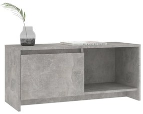 Móvel de TV 90x35x40 cm derivados de madeira cinza-cimento