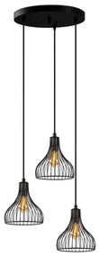 Candeeiro de Teto Telyildo – Preto Antigo – 44 x 44 x 117 cm
