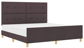 Estrutura da Cama vidaXL Castanho 180x200 cm Tecido
