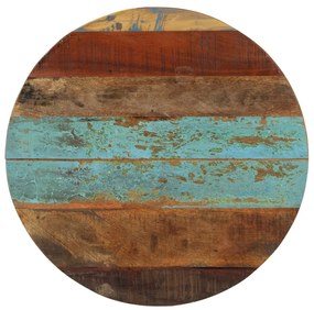 vidaXL Tampo de mesa redondo 60 cm 15-16 mm madeira recuperada maciça