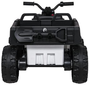 Moto 4 elétrica para crianças 12V 4x4 Sport TX ATV, Rodas Espuma EVA, assento couro ecológico Branca