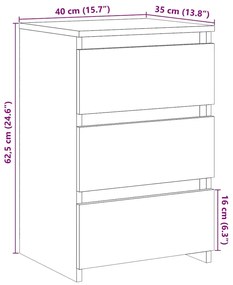 Mesa de cabeceira madeira velha 40x35x62,5cm madeira trabalhada