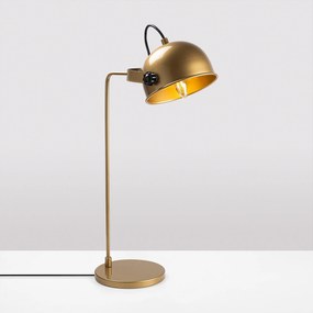 Candeeiro de Mesa Alfa – Dourado – 32 x 30 x 60 cm