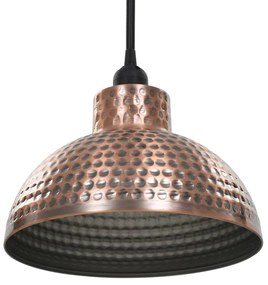 Lâmpadas de teto, 2 pçs semi-esféricas, cobre