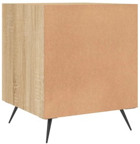 Mesa cabeceira 2pcs 40x40x50cm deriv. madeira carvalho sonoma