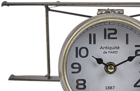Relógio de mesa prateado 15 cm STANS Beliani