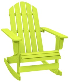 Cadeira Adirondack de baloiçar p/ jardim abeto maciço verde
