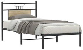 Estrutura cama s/ colchão derivados de madeira carvalho sonoma