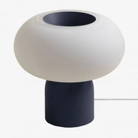 Lâmpada De Mesa Led Em Cristal E Ferro Deruent Azul Lapislazuli - Sklum